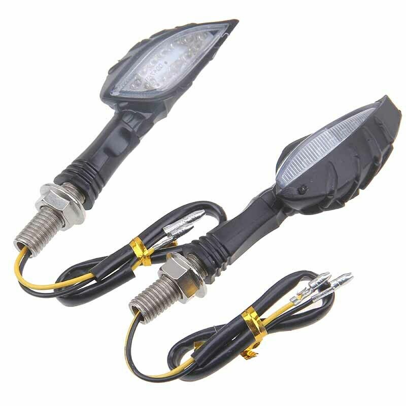 4x Universal Motorcycle LED Turn Signal Light Indicators Blinker Lamp Dirt Bikes