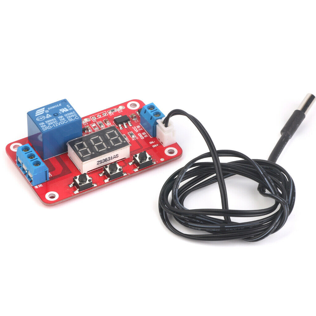 12V Temperature Digital Display Module Relay Sensor Switch Controller