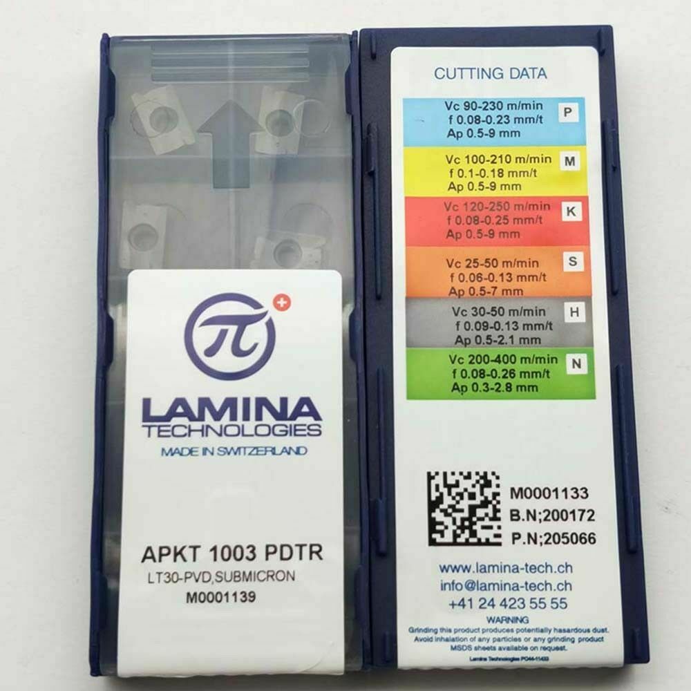 10pcs APKT1003 PDTR Milling cutter carbide inserts APKT 1003 milling inserts