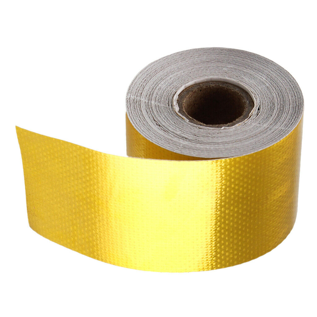 High Temperature Reflective Heat Shield Exhaust Manifold Wrap Roll 2" x 10M