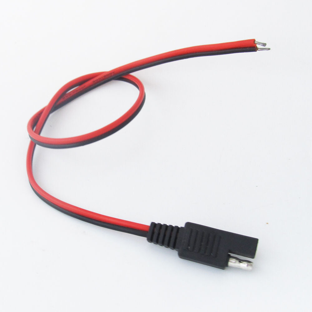 5pcs 50cm/0.5M SAE DC Power Automotive DIY Cable 18AWG Wire Red + Black