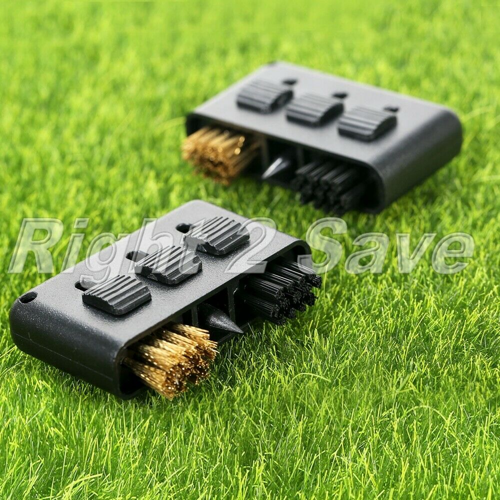 2Pcs 3 in 1 Pocket Golf Club Brush Groove Ball Cleaning Cleaner Tool  Favor Gift