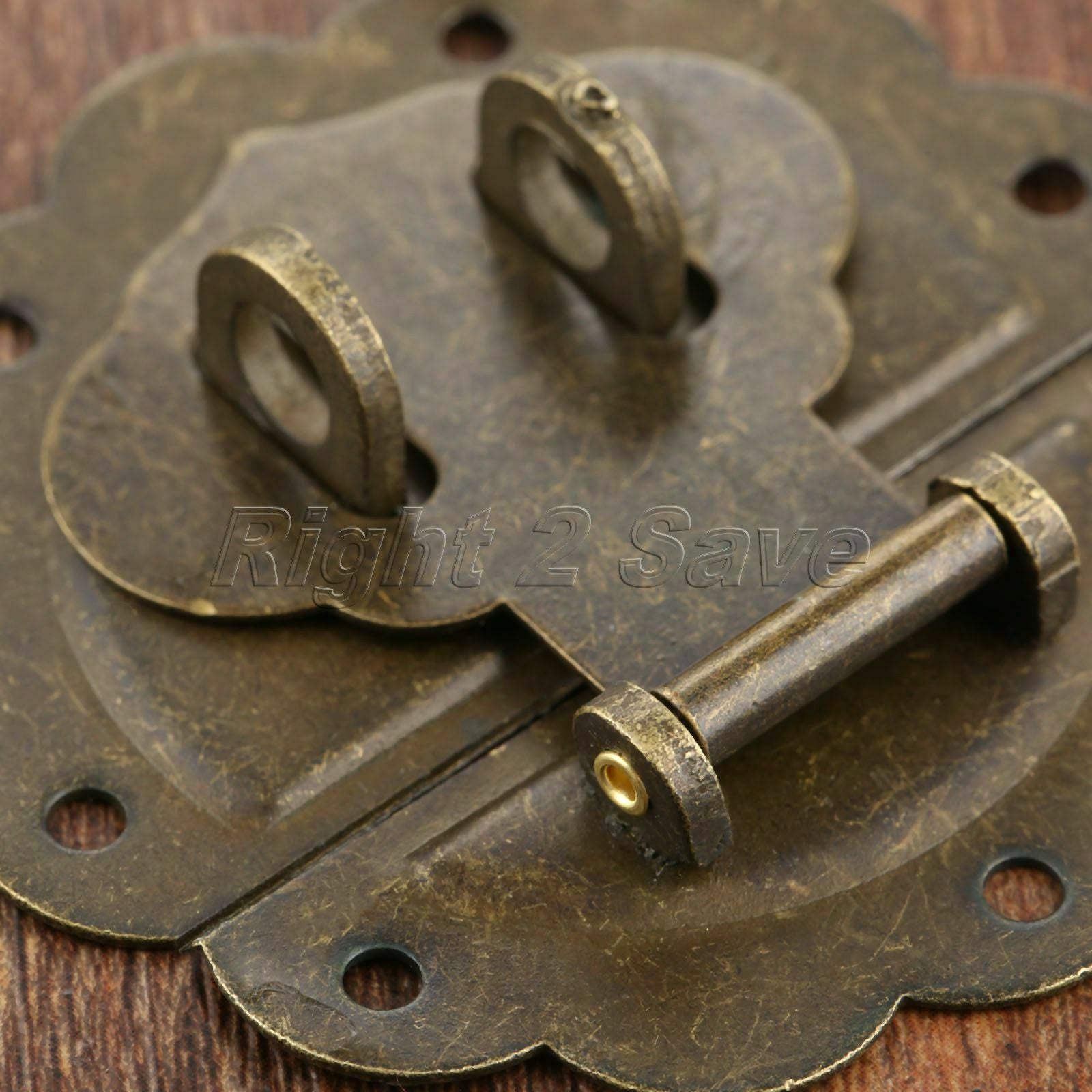 58mm Round Latch Hasp Pad Cabinet Wine Case Jewelry Box Clasp Buckle Hardware