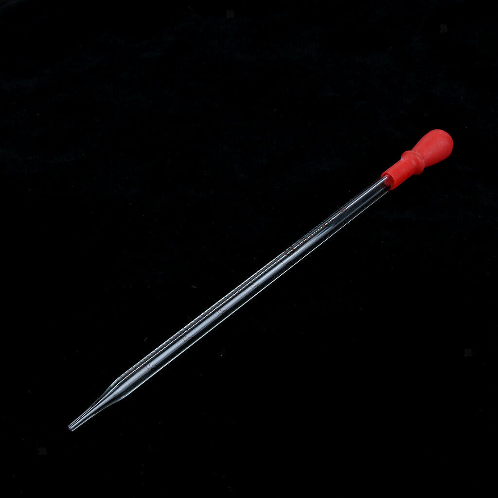 5 Pcs 1ML Glass Graduated Dropper Dropping Pipettes Pipet Fluid And Liquid