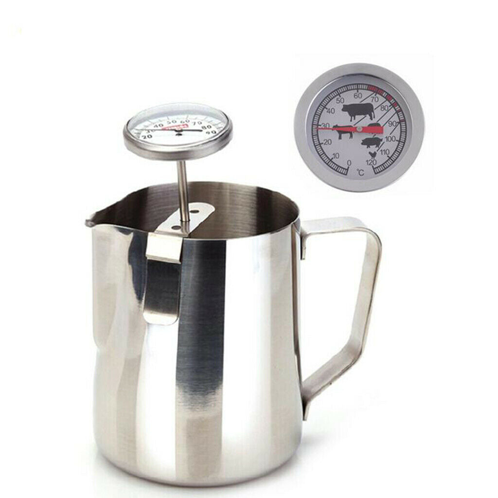 Analog roast thermometer, made of stainless steel, meat thermometer,