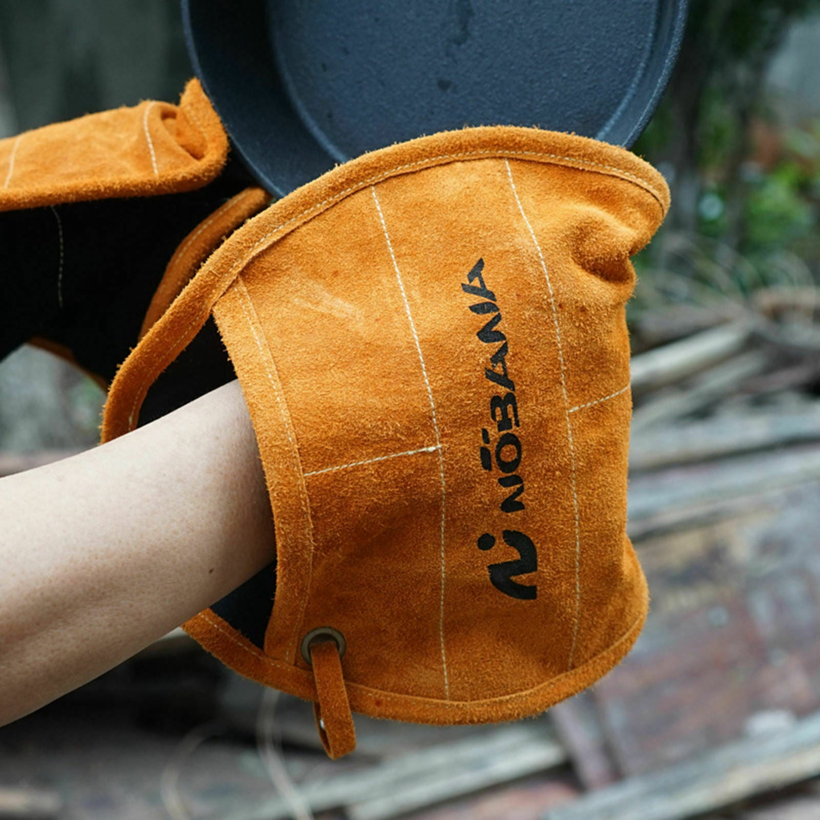 1 Pair Heat Resistant Gloves Baking Oven Cooking Microwave Mitts Pan Pad