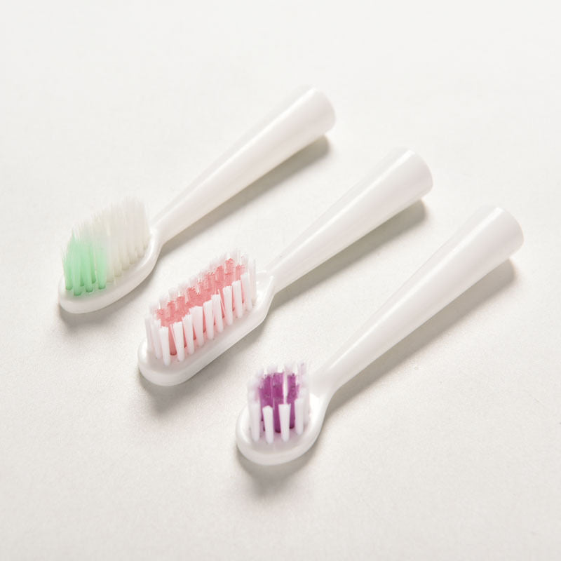 1X New 19*3cm Electric Vibrate Massages Massagers Toothbrush with 3 Brush .l8