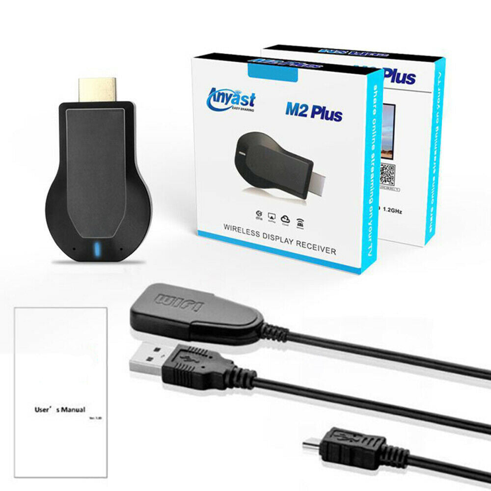 Wireless Display Receiver Dongle Screen Mirror 1080P HDMI TV Stick Airplay