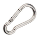 Heavy Duty 304 Stainless Steel Spring Snap Hook Carabiner Keychain Clips M6