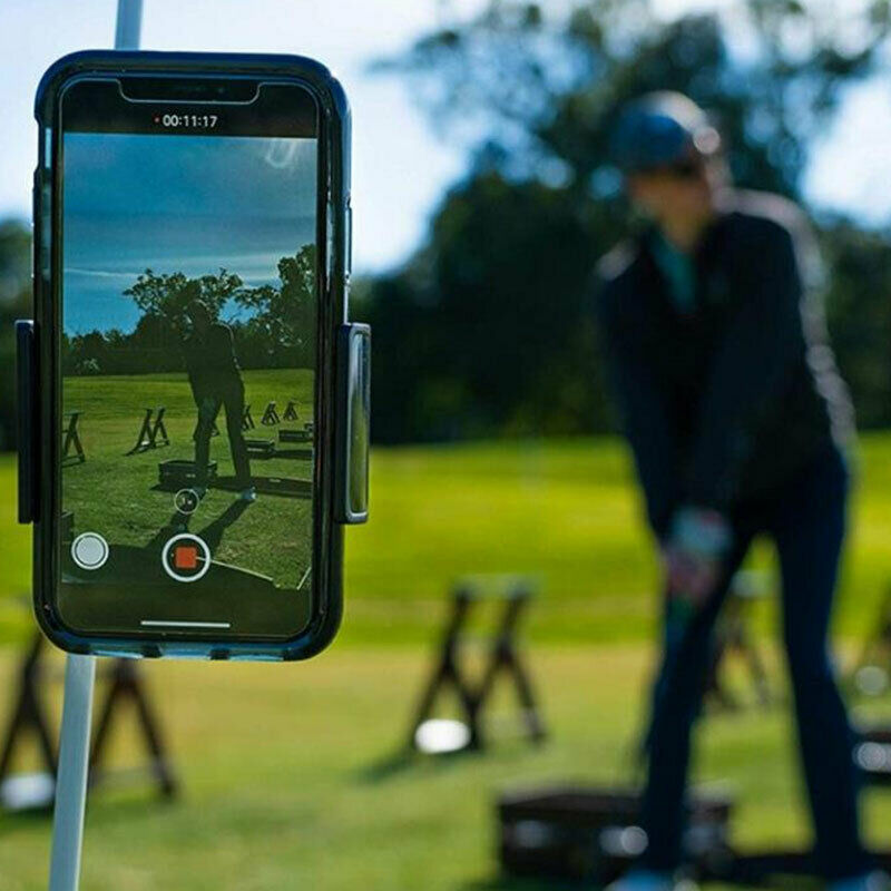 Golf Mobile Phone Stand Camera Clip 360 Rotation Recording Post frtmT Kt