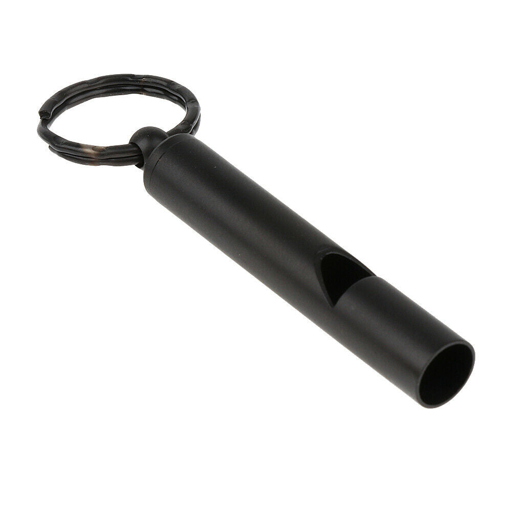 Emergency Safety Whistle Outdoor Survival Rust Proof Adventure Hiking Black