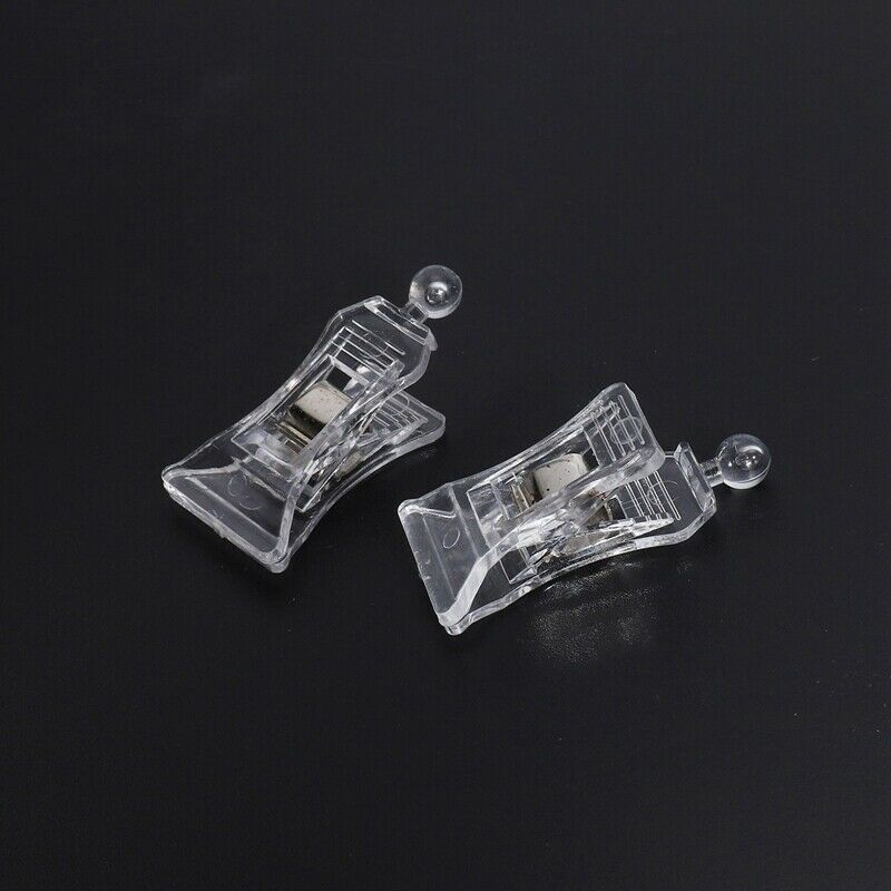 2 PCS 47mm Clear Plastic Wall Suction Cup Clip Clamp E2X4X4