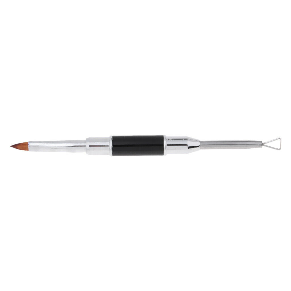 2 Way Nail Art Painting Drawing DIY Brush Pen Nail Polish Remover Scraper 2#