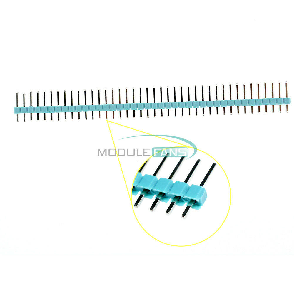 10PCS Green 40Pin 1x40P Male 2.54mm Single Row Breakable Pin Header M