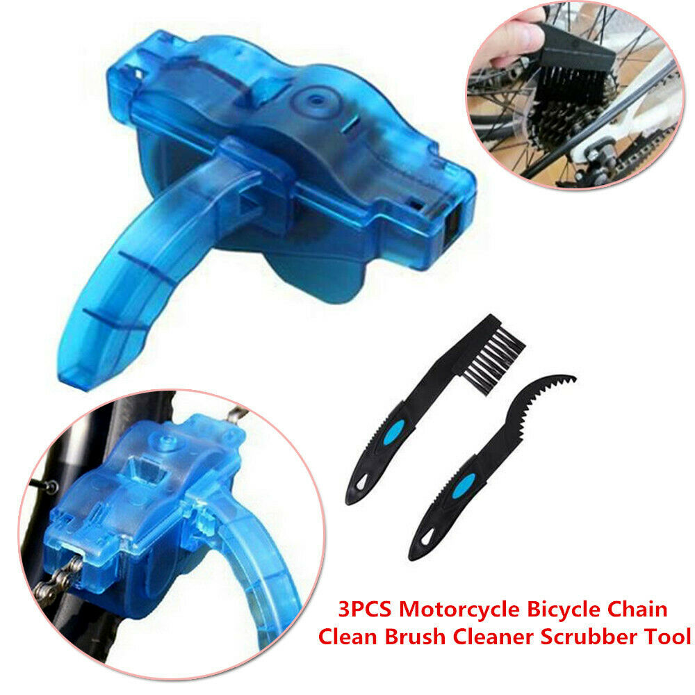 3X Motorcycle Bike Cycling Bicycle Chain Clean Brush Cleaner Scrubber Tool Handy