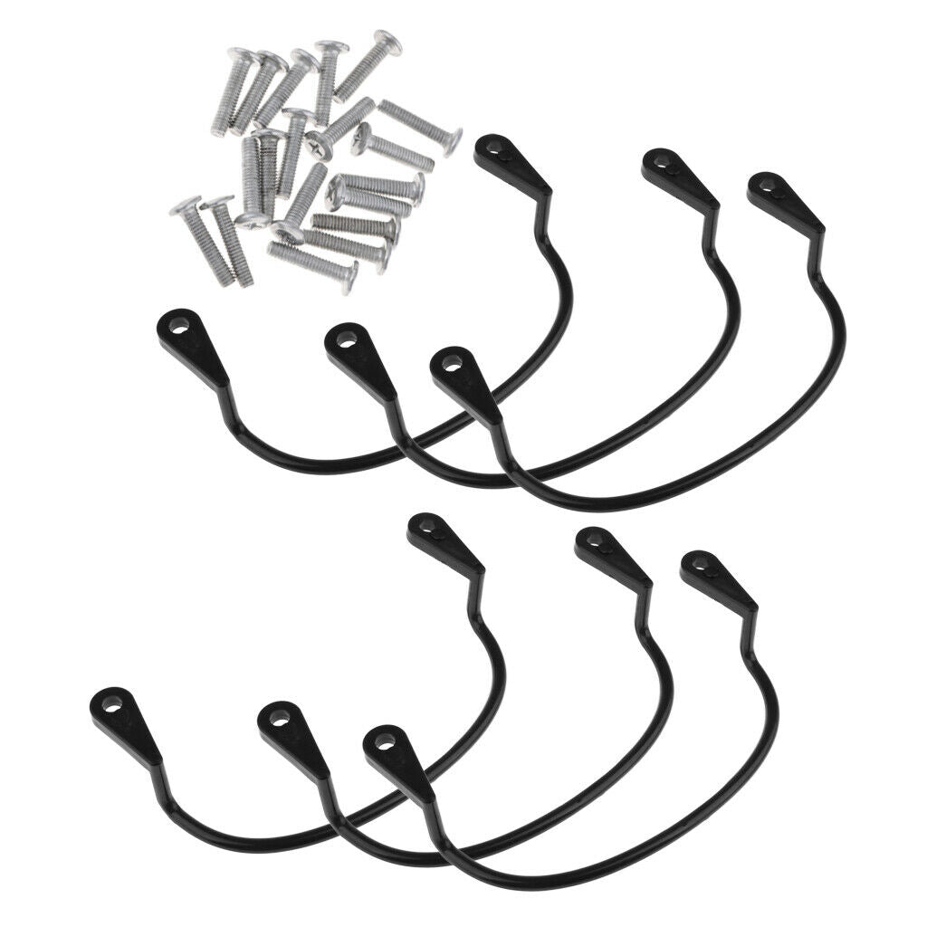 6pcs Pool Table Ring Nets Hook Liner Billiard Snooker Rail Pockets Holder