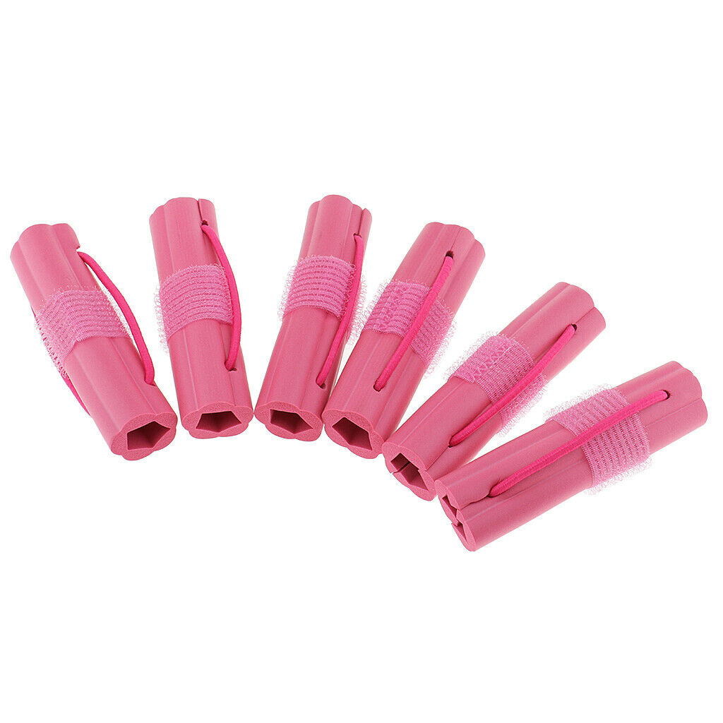 6 Pcs Soft Sponge Foam Hair Curler Curling Styling Rollers Twist Tool