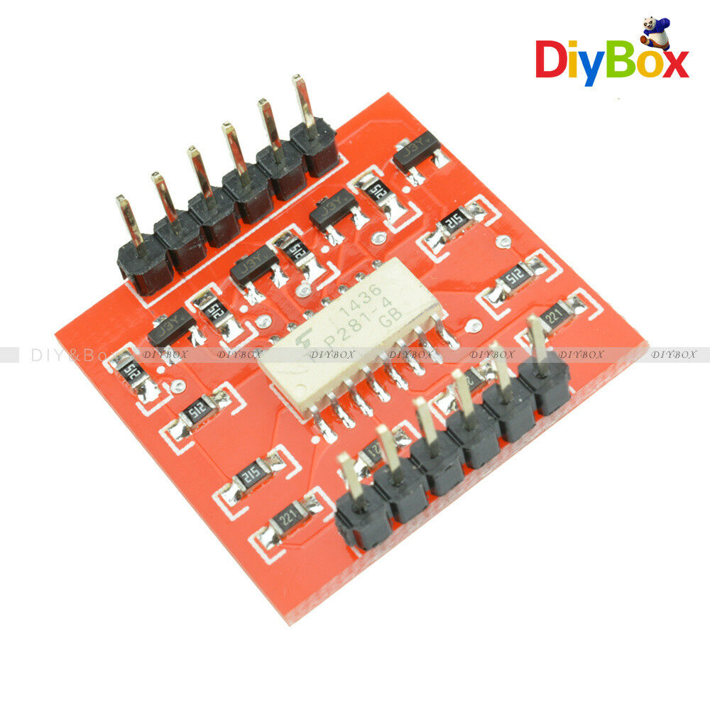 4-Channel Opto-isolator IC Module Arduino Low And High level Expansion Board D