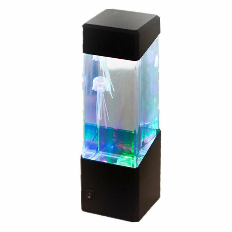 7-Color Changing LED Jellyfish Lamp Aquarium Bedside Night Atmosphere Mood L FG
