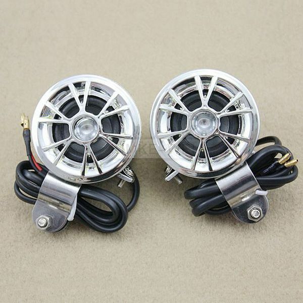 2 x 12V Mini Speakers for AMP/Amplifier Car Motorcycle Radio MP3 iPod