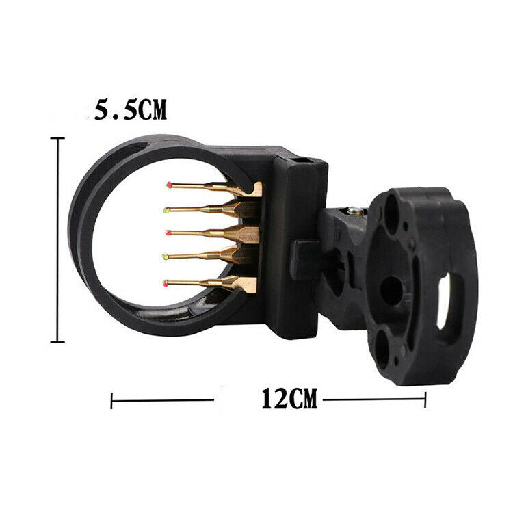 Compound Bow Sight 5 Pin Plastic Youth Kids Archery Shooting Target Practice