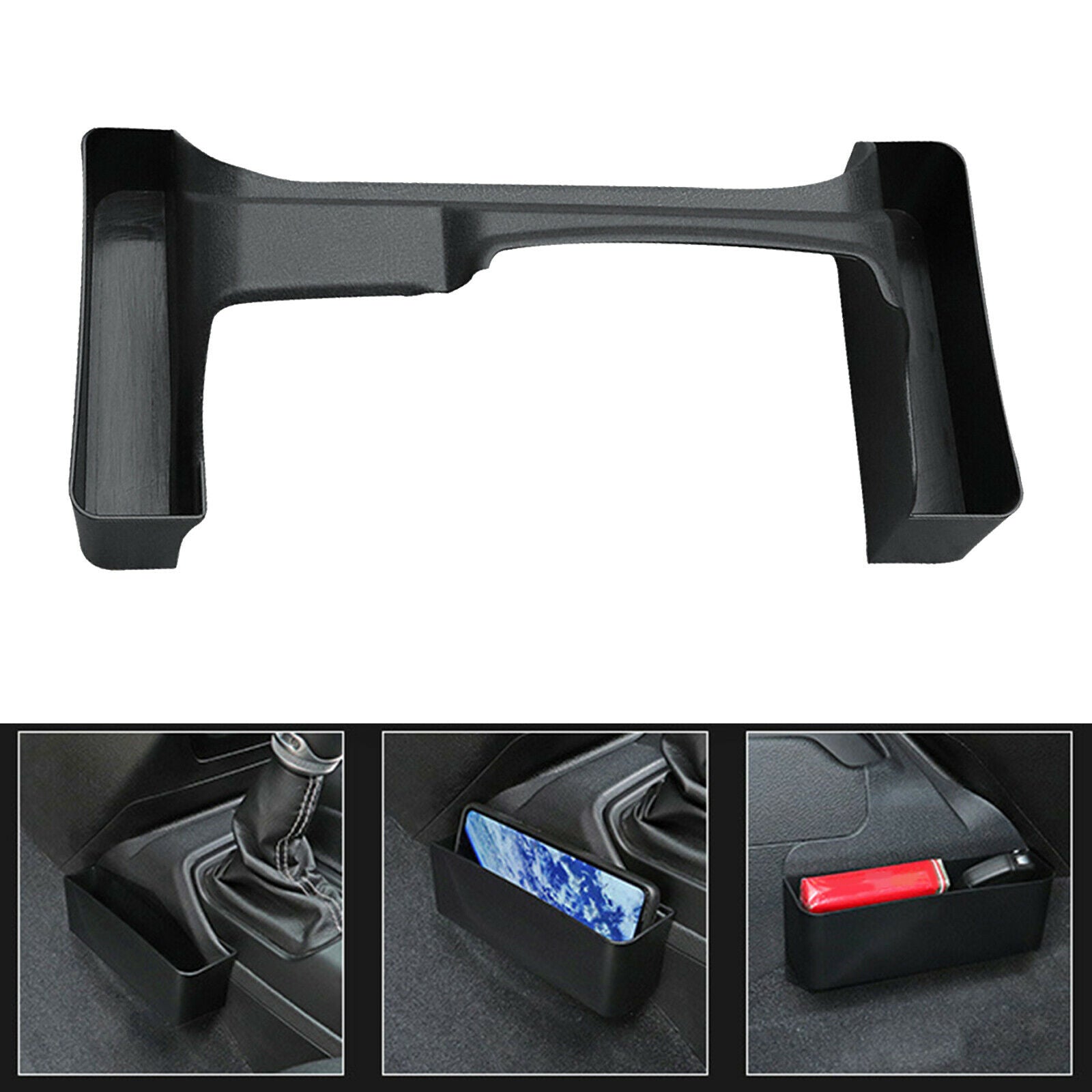 Gear Shift Storage Box Holder Bins for Wrangler JL JLU 2018-2021 Compact