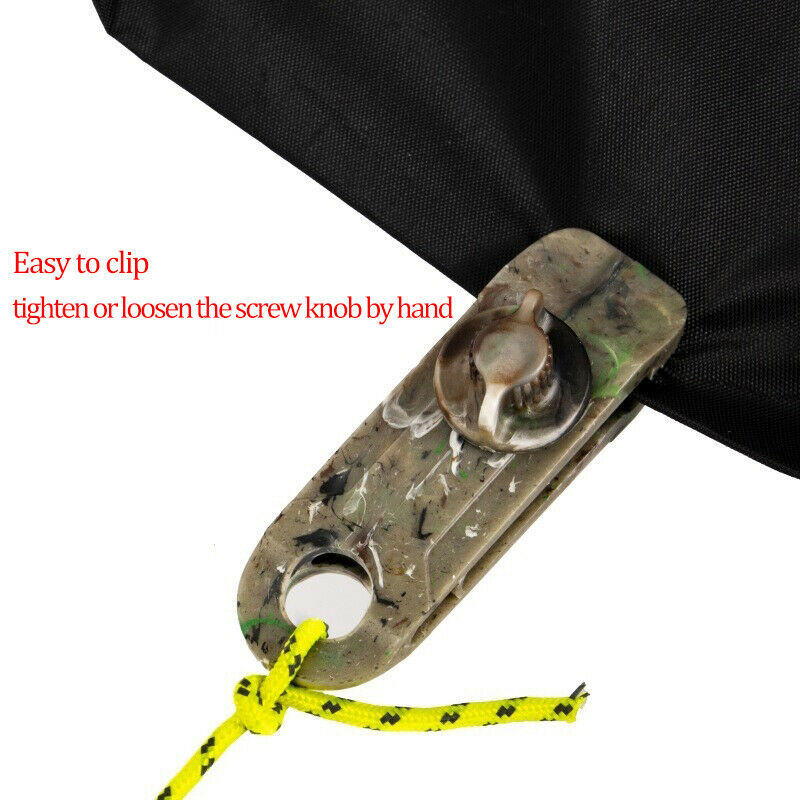 5pcs Tent Heavy Duty Clips Tarp Clamps Awning Cord Clip Guard Cover ClampSJCA