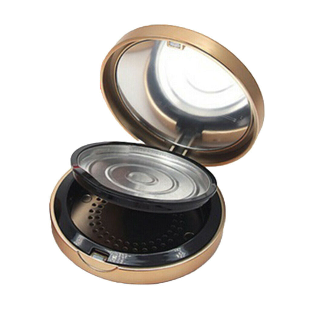 Double Layer Cosmetic Concealer Foundation Powder Container Case Holder Jar