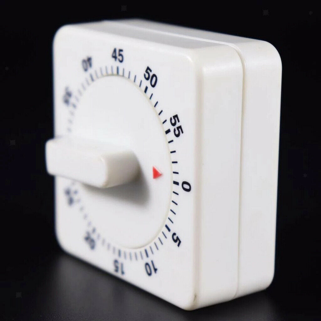 Mechanical Kitchen Timer White Visual Timer Home Steaming Clock