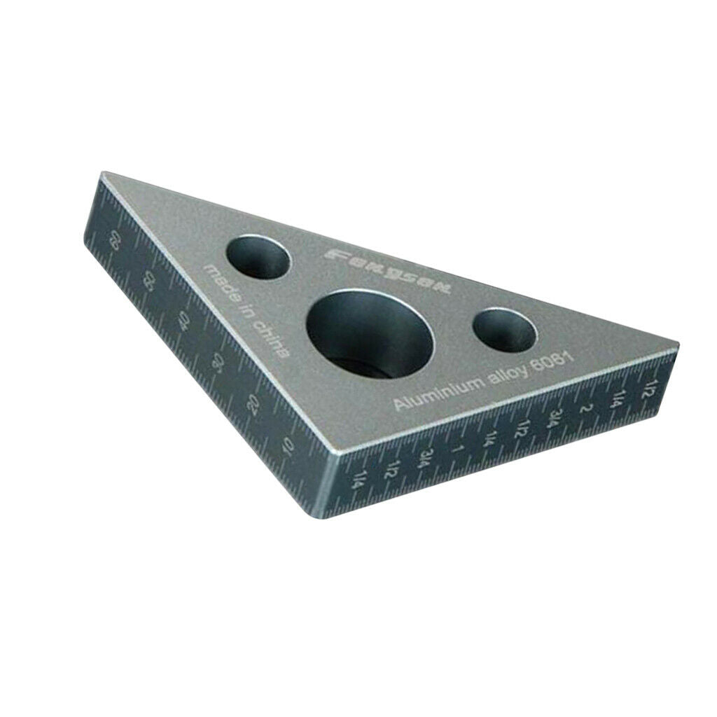 Aluminium Triangle Ruler Woodworking Height Measuring Tool Metric and inch