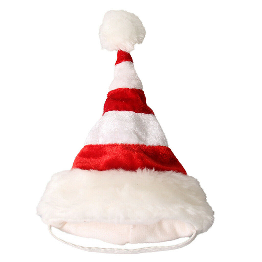 Pet Santa Hat   Christmas Party Accessory Dog Cat Costume for Small Pets