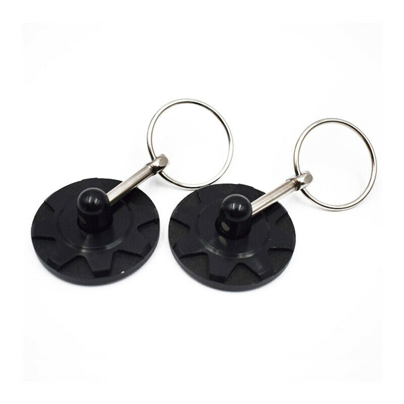 Racing Car SUV Vehicle Round Bonnet Aluminum Alloy Cable Hood Pin Lock Kit Black
