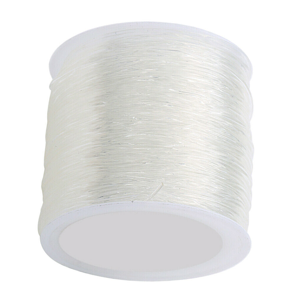 1 Roll of Clear Elastic Thread Jewelry Making Cord Findings 1.2mm 55m