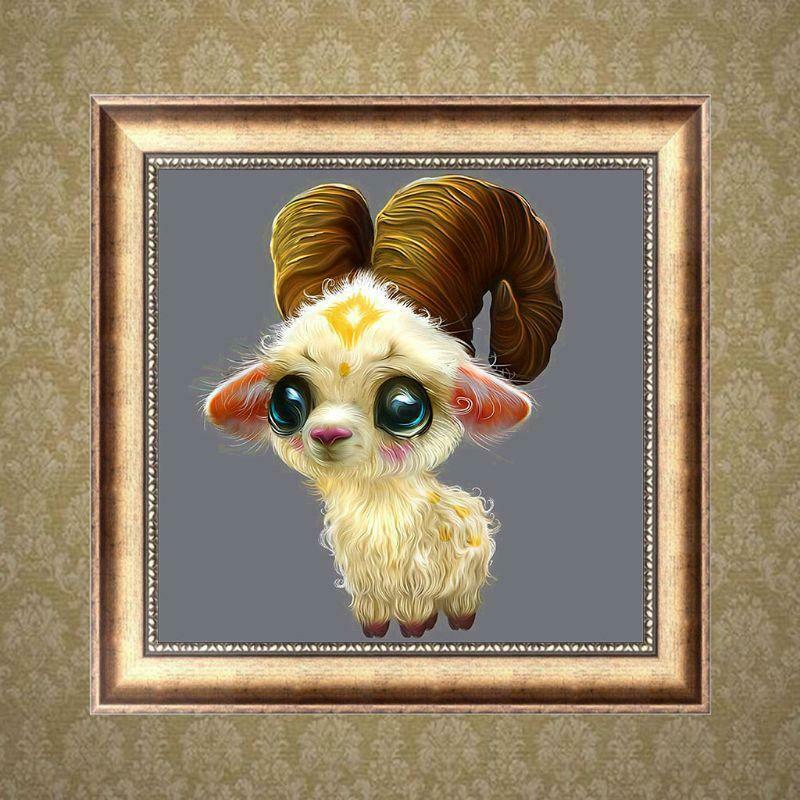 Goat 5D DIY Diamond Painting Embroidery Cross Stitch Kit Home Decor  Handcrafts