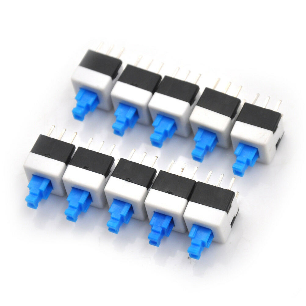 10x 8*8mm Latching Switch Button Switches Double Row Self-locking 6 Pi.l8