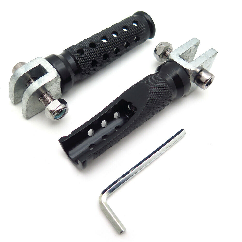 Black Foot Pegs For Yamaha FZR 600 XJ 600S YZF 600R 750R 1000 FZS1 FZ-1 R1 R6