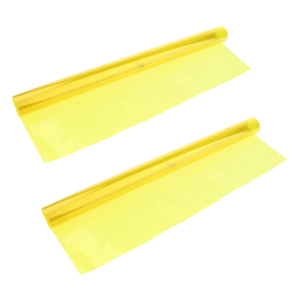 2Pcs 40×50cm Yellow Lighting Filter Colour Effects Gel Film Theatre Party Light