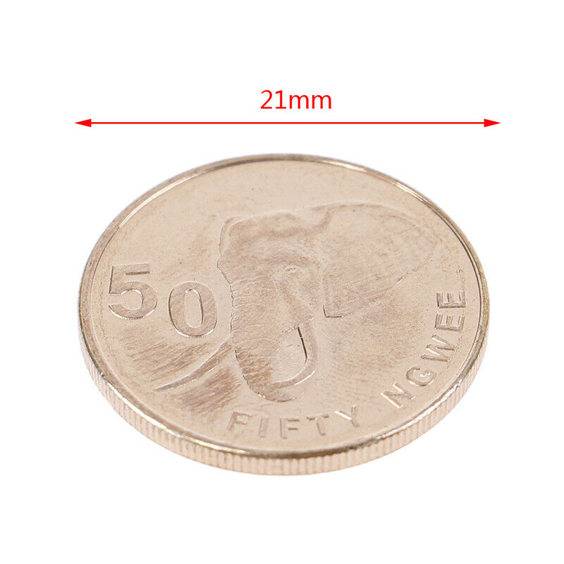 21mm Zambia 50 Ngwee Coin African Wild animal Collection of commemorative.l8