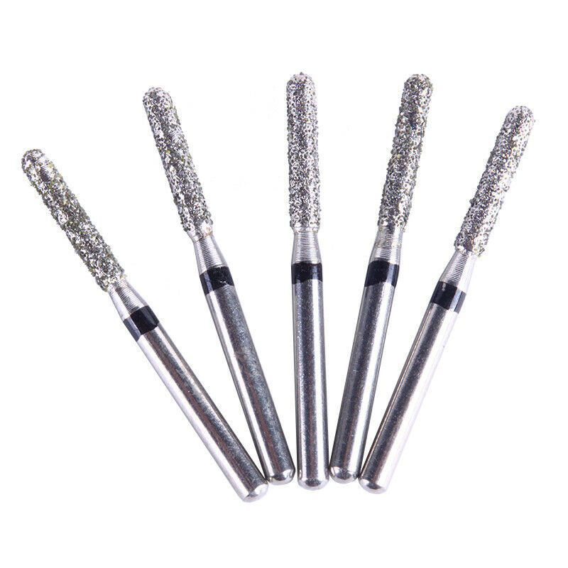 20X Dental Super Coarse FG Diamond Burs SR-12S Straight /Cylindrical Round Head