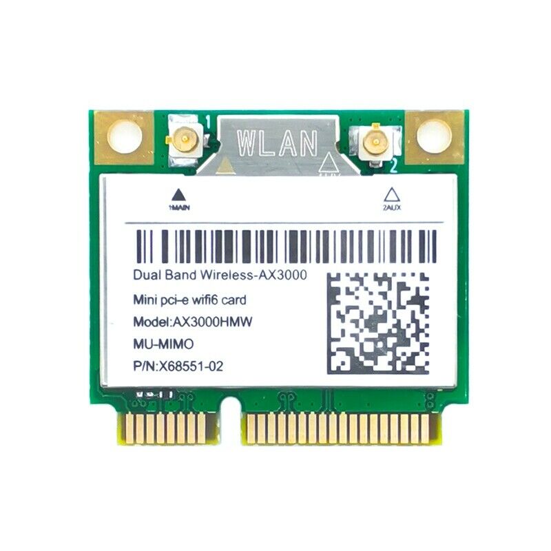 Mini PCI-E AX200 AX3000 Wi-Fi 6 Wireless Adapter Dual Band Bluetooth 5.1 Wifi X9