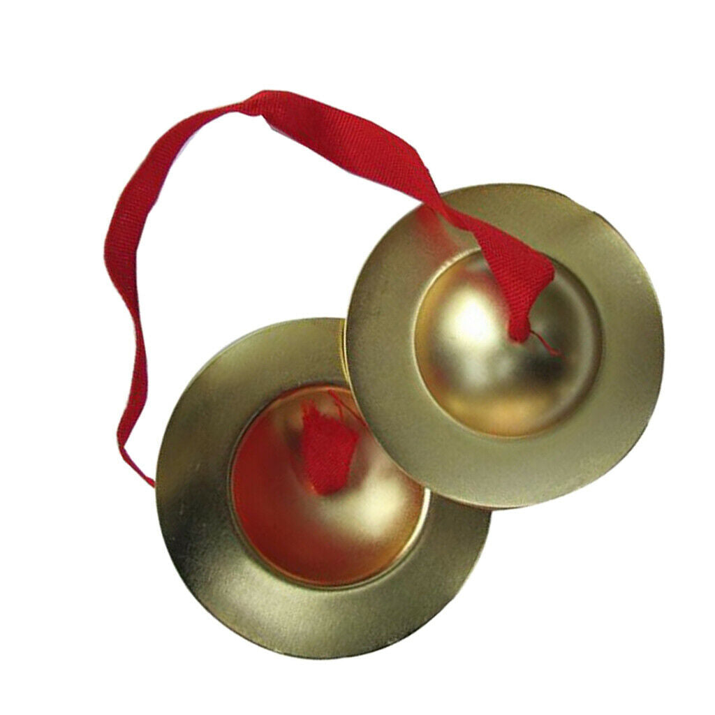 9cm Copper Finger Cymbal Hand Percussion Instruments Gift Toys for Child