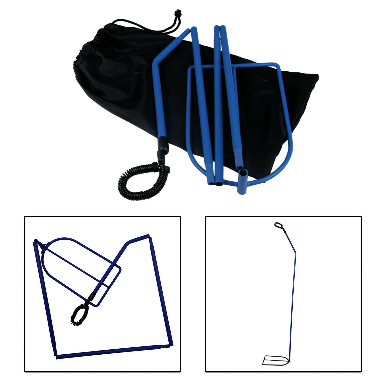 Foldable Cpap Hose Tube Holder Bed Sleep  Proof Wellness Portable Blue