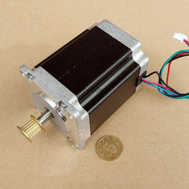 NEMA23 Stepper Motor 1.8° 2-phase 4-wire 6.35mm Shaft 57mm Electric Motor Pulley
