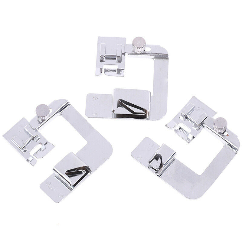 3Pcs/lot Domestic Sewing Machine Foot Presser Rolled Hem Feet for Brother.l8