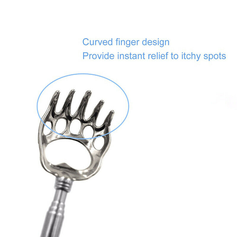 Handy Telescoping Massage Self Back Scratcher Bear Claw Back Itching Scra.l8
