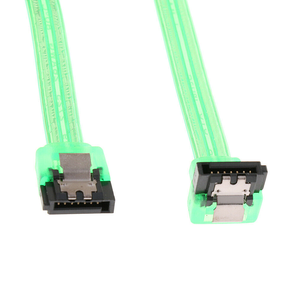 SATA III 6Gbps Cable With Locking Latch Straight To 90