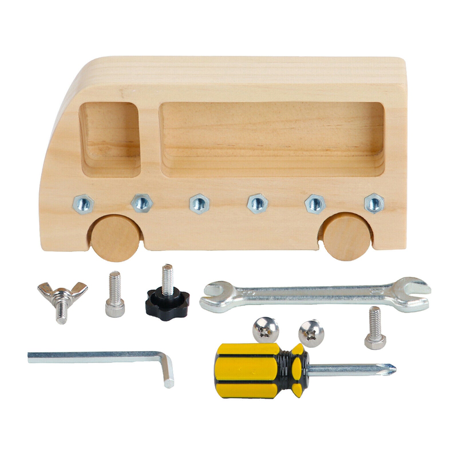 Montessori Baby Screw Driver Board Screw Bolts Educational Learning Toys