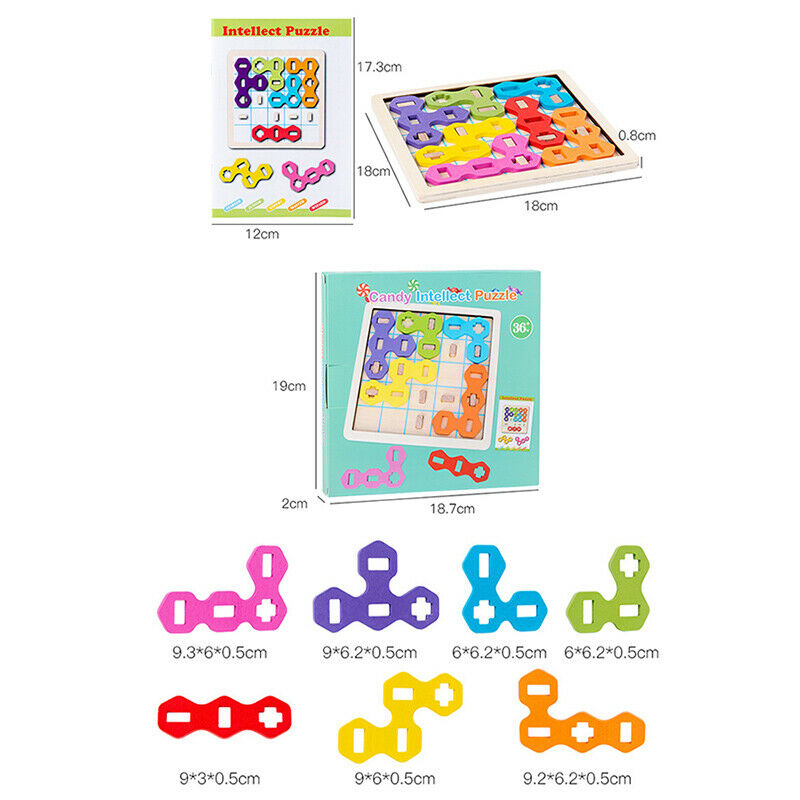 Jigsaw Children Educational Toys Logic Thinking Development Candy Shape Puzzle