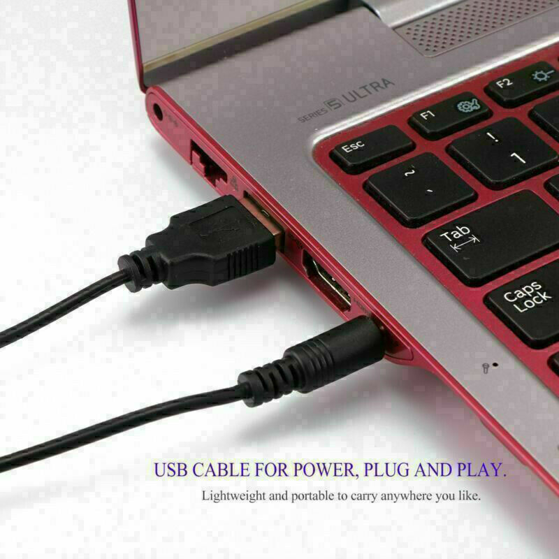 Mini USB Clip-On 2.0 Speakers Stereo For Laptop Notebook Computer PC Portable