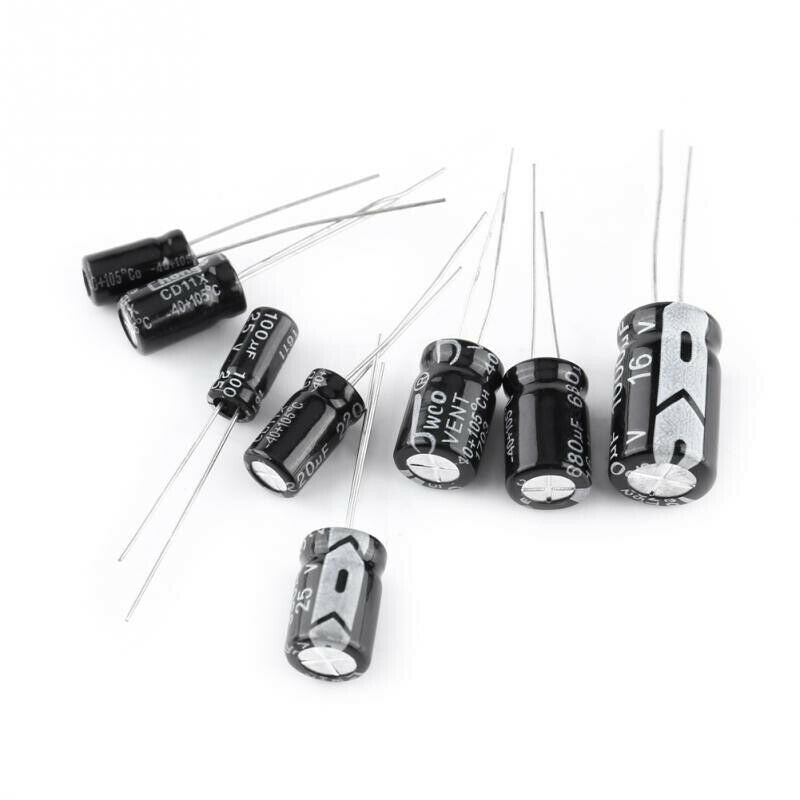 0.1To1000Uf 24 Models Electrolytic Radial Capacitors Combination Element 500Pcs